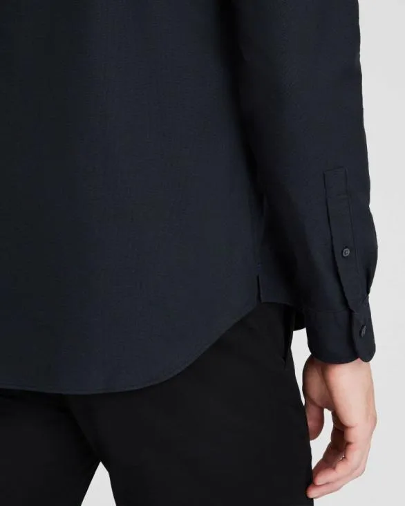 Club Monaco Shirts LongSleeve Solid Oxford Shirt Black 8211 Men
