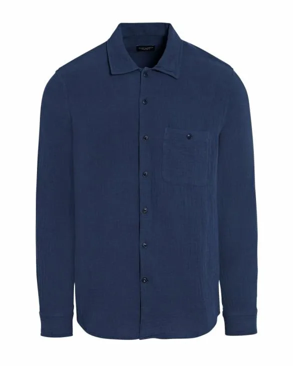 Club Monaco Shirts LongSleeve Summer Doubleface Shirt Medium Blue Base 8211 Men