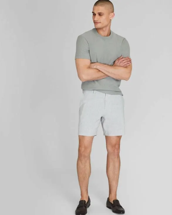 Club Monaco Shorts Baxter Linen Blend 7034 Short Dark Charcoal 8211 Men