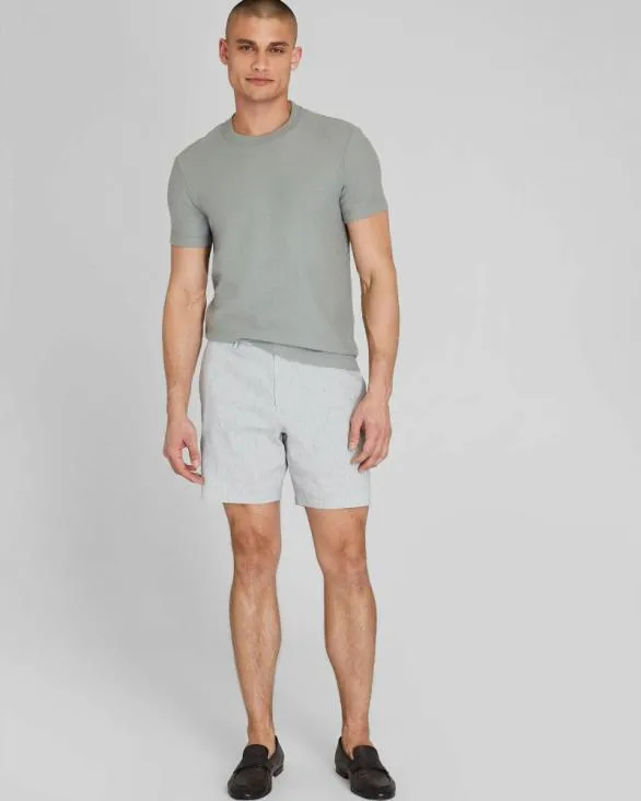 Club Monaco Shorts Baxter Linen Blend 7034 Short Dark Charcoal 8211 Men