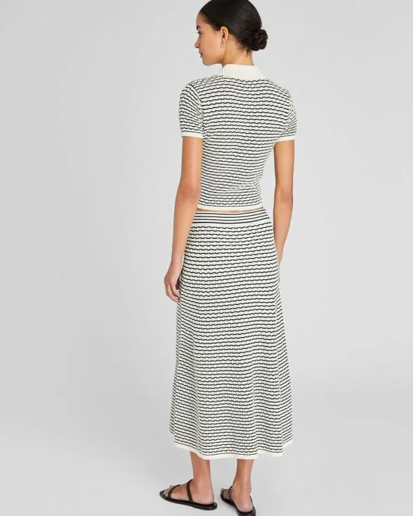 Club Monaco Skirts Diamond Pointelle Skirt Navy Mix 8211 Women