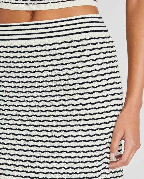 Club Monaco Skirts Diamond Pointelle Skirt Navy Mix 8211 Women