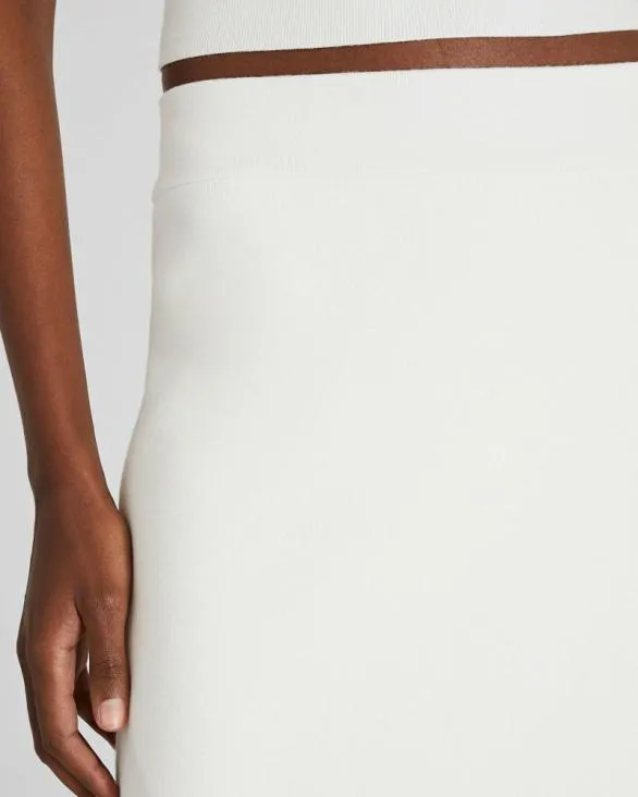 Club Monaco Skirts Ribbed Pencil Skirt White 8211 Women