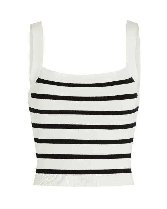 Club Monaco Sweaters Cropped Sweater Tank Whiteblack 8211 Women