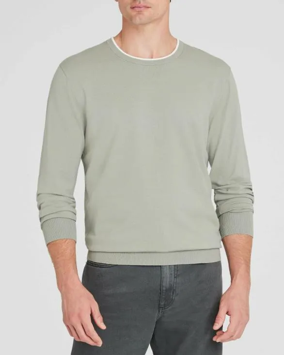 Club Monaco Sweatshirts and Lounge LongSleeve Tech Crewneck Sage 8211 Men