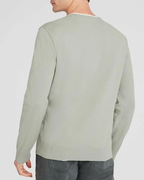 Club Monaco Sweatshirts and Lounge LongSleeve Tech Crewneck Sage 8211 Men