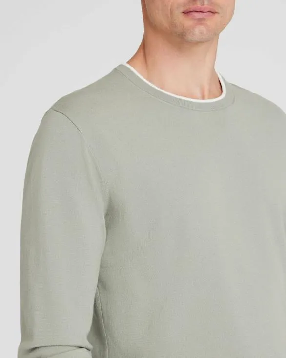 Club Monaco Sweatshirts and Lounge LongSleeve Tech Crewneck Sage 8211 Men