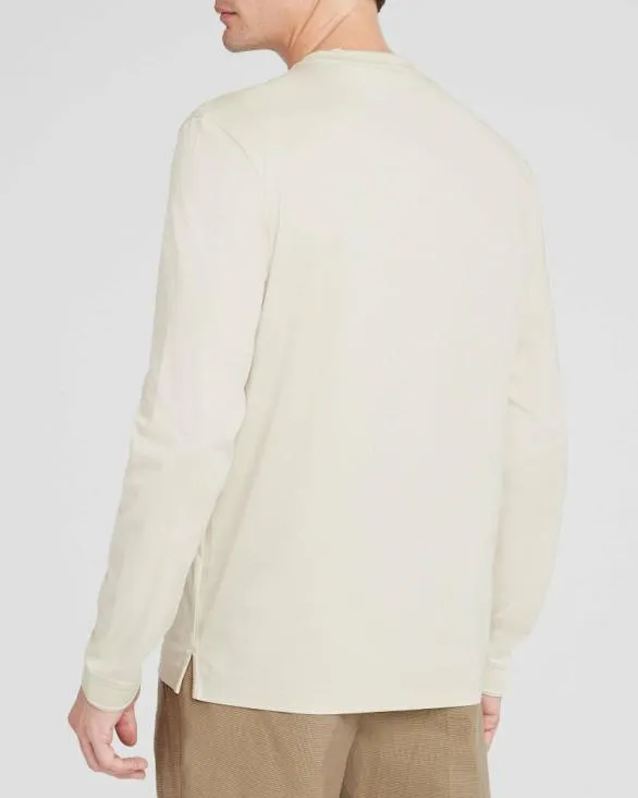 Club Monaco Tees LongSleeve Refined Crew Tee Oatmeal 8211 Men