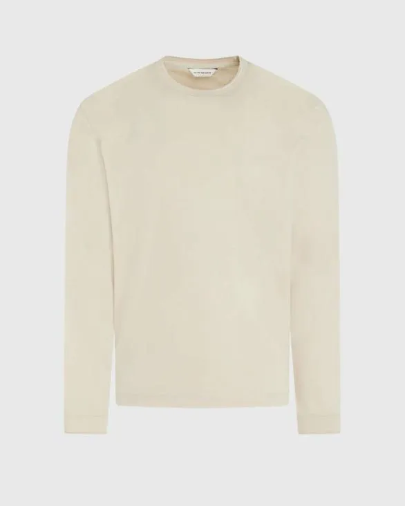 Club Monaco Tees LongSleeve Refined Crew Tee Oatmeal 8211 Men