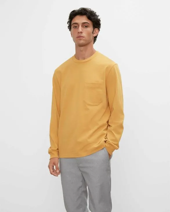 Club Monaco Tees LongSleeve Relaxed Tee White 8211 Men