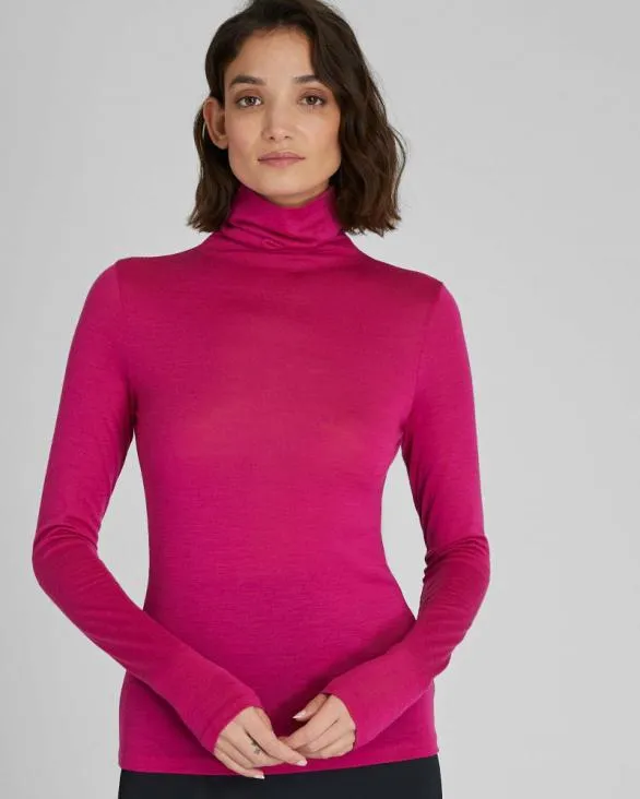 Club Monaco Tops Julianna Wool Blend Turtleneck Hot Pink 8211 Women