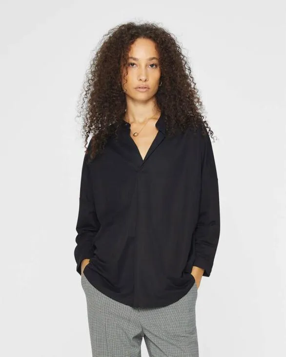 Club Monaco Tops LongSleeve Jandina Knit Top Black 8211 Women