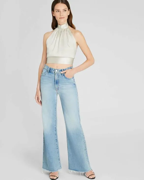 Club Monaco Tops Silk Charmeuse Tie Halter Top Champagne 8211 Women