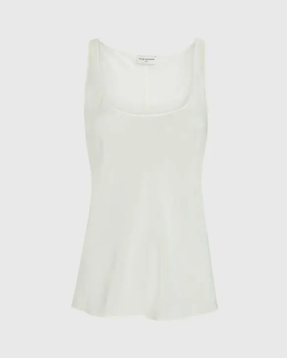 Club Monaco Tops Silk Racerback Cami Ecru 8211 Women