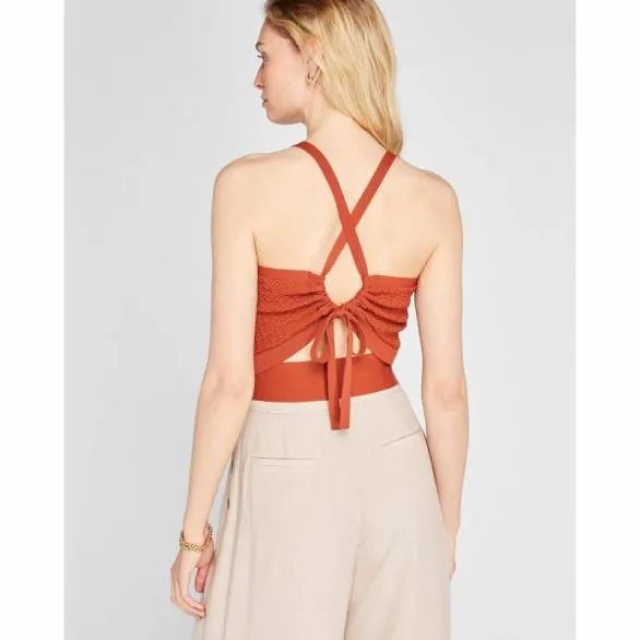 Club Monaco Tops Tie Back Tank Burnt Orange 8211 Women