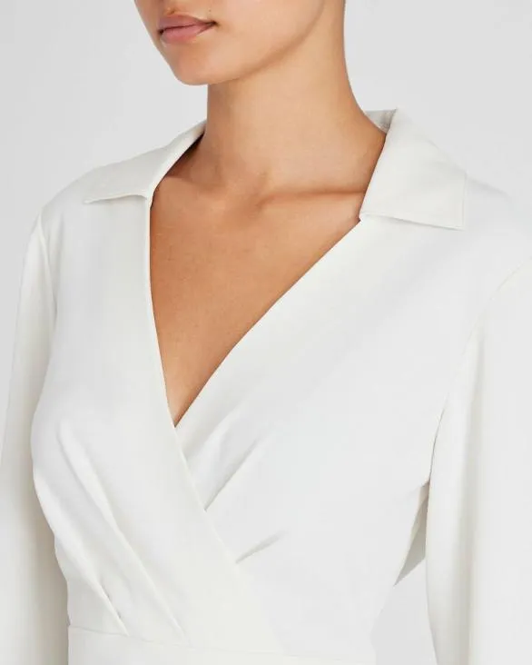 Club Monaco Tops Waisted Collared Shirt White 8211 Women