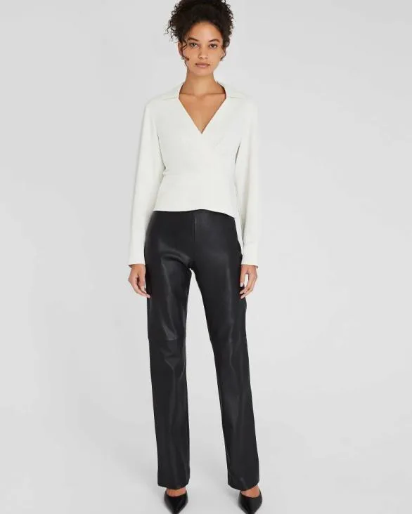 Club Monaco Tops Waisted Collared Shirt White 8211 Women