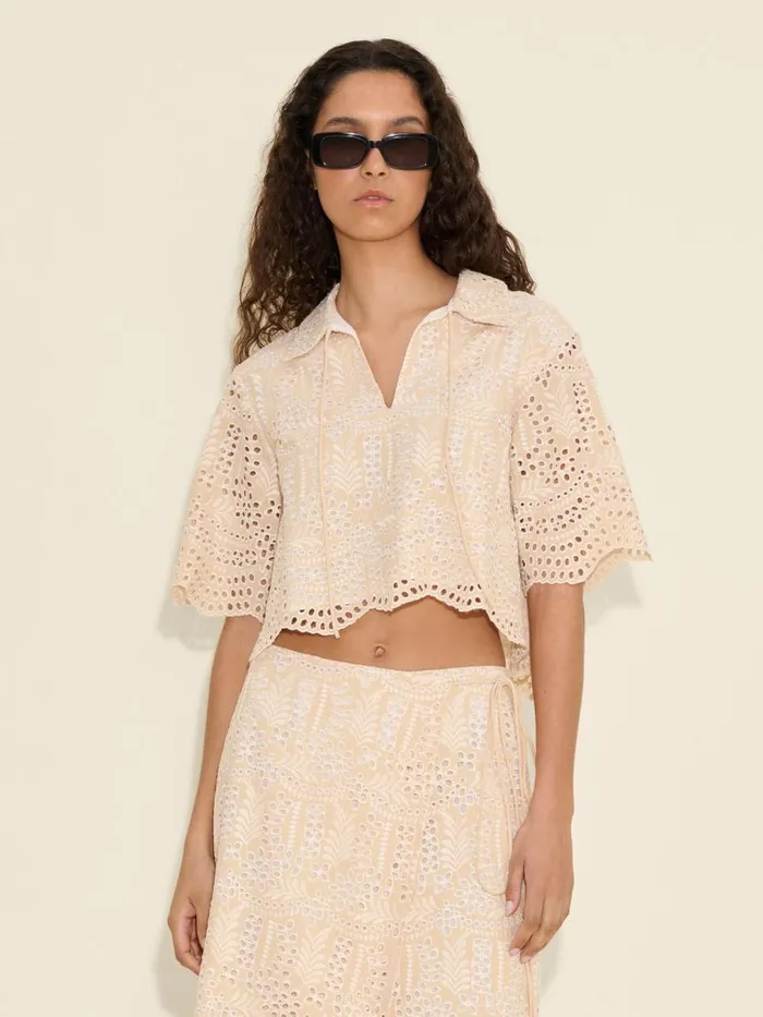 Coords Sets Women Holzweiler Gabriela Lace Top Ecru