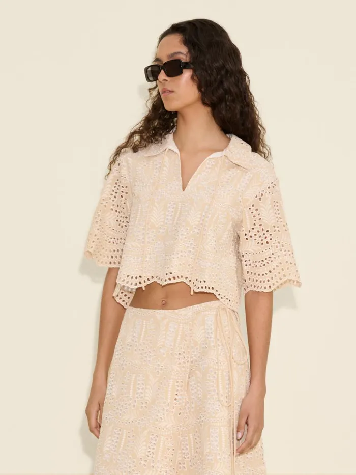 Coords Sets Women Holzweiler Gabriela Lace Top Ecru