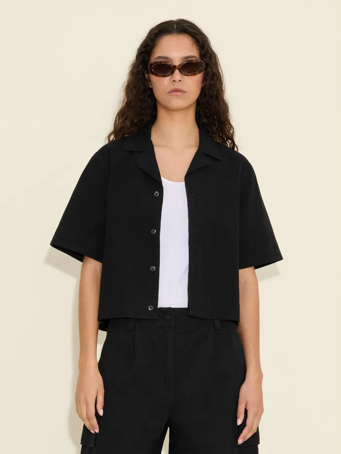 Coords Sets Women Holzweiler Gorti Cropped Shirt Black
