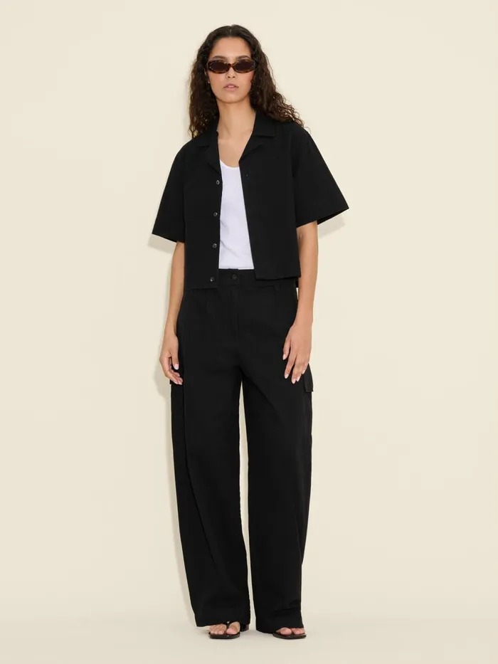 Coords Sets Women Holzweiler Gorti Cropped Shirt Black