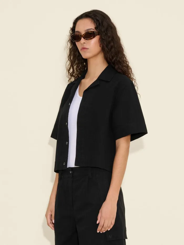 Coords Sets Women Holzweiler Gorti Cropped Shirt Black