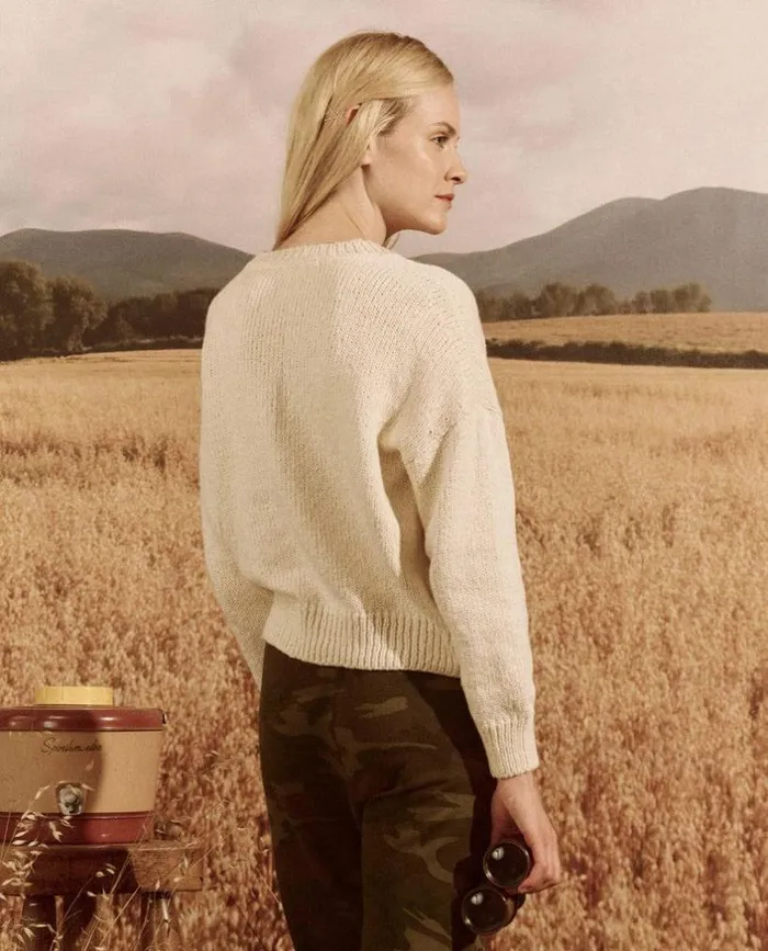 Collection The Great The Lace Up Pullover Bone