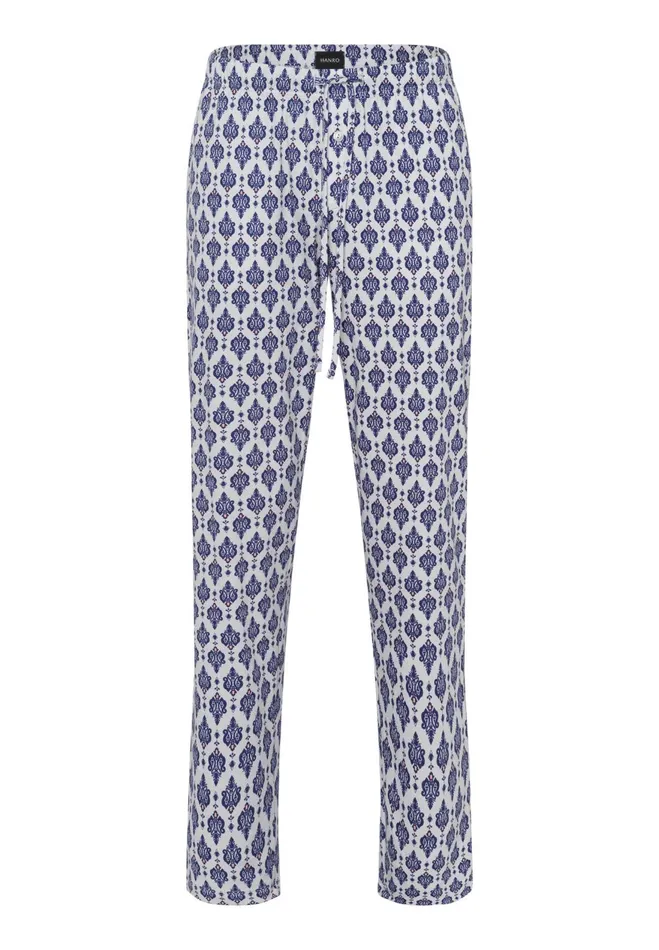 Cotton Drawstring Pajama Pants Modern Ornament Men HANRO Pajama Bottoms