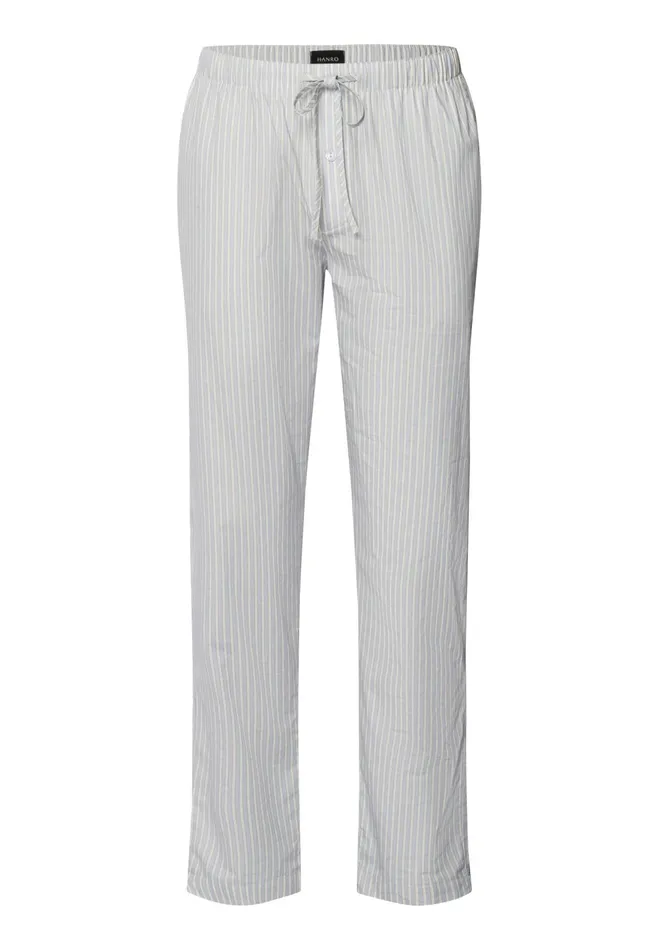 Cotton Woven Pajama Pants Light Stripe Men HANRO Pajama Bottoms
