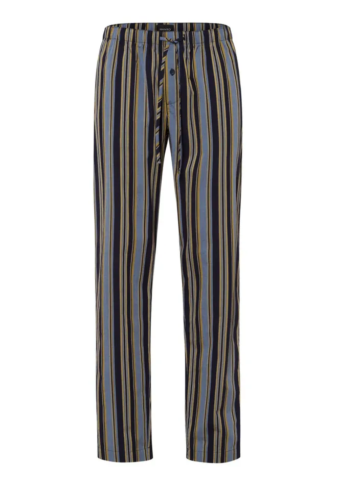 Cotton Woven Pajama Pants Ocean Stripe Men HANRO Pajama Bottoms