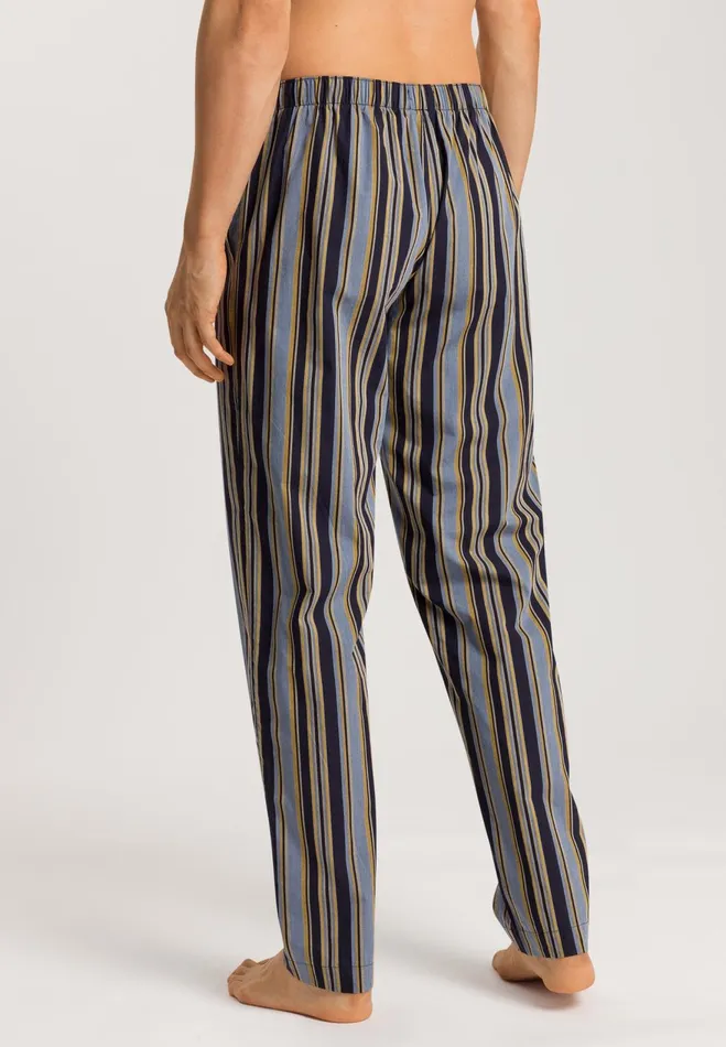 Cotton Woven Pajama Pants Ocean Stripe Men HANRO Pajama Bottoms