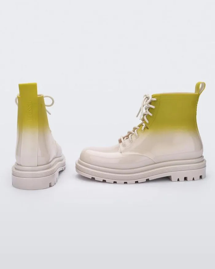 Coturno Beigegreen Women Melissa Boots