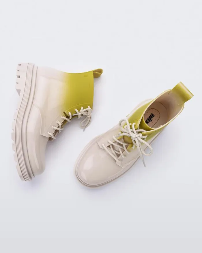 Coturno Beigegreen Women Melissa Boots