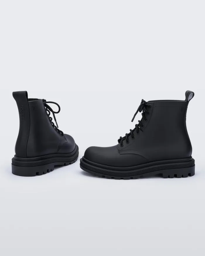 Coturno Matte Black Women Melissa Boots