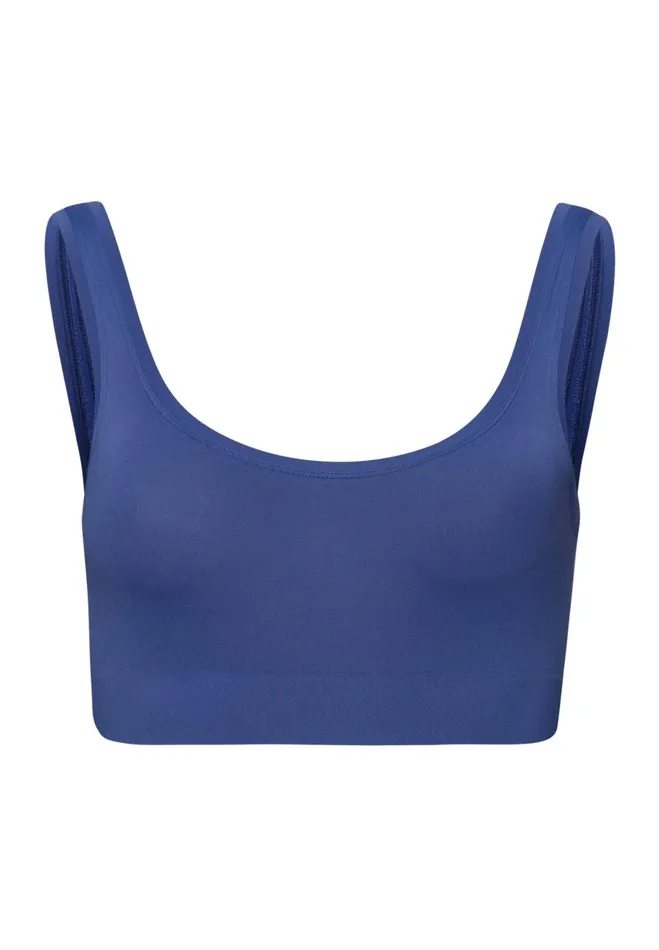 Crop Top Blue Horizon Women HANRO Wireless Bras