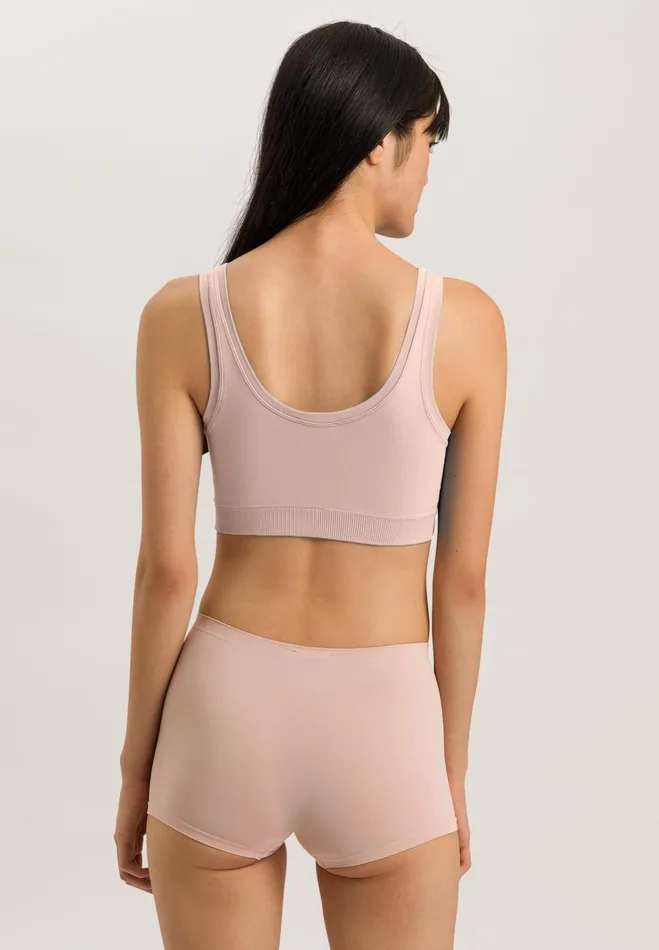 Crop Top Padded Peach Whip Women HANRO Wireless Bras