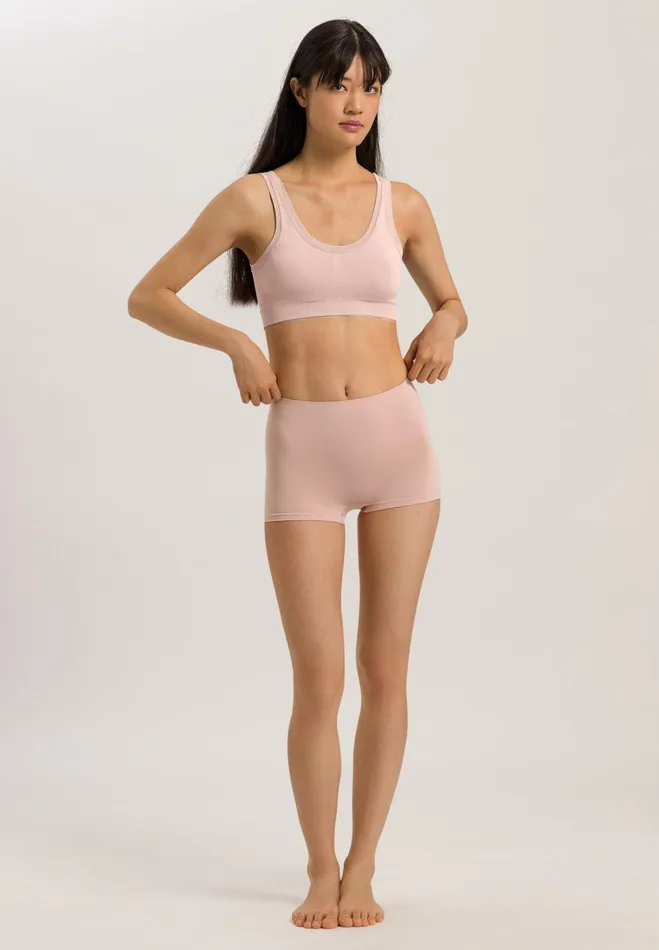 Crop Top Padded Peach Whip Women HANRO Wireless Bras
