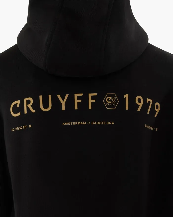Cruyff 03979 Hoodie Blackgold Men Sweats and Hoodies