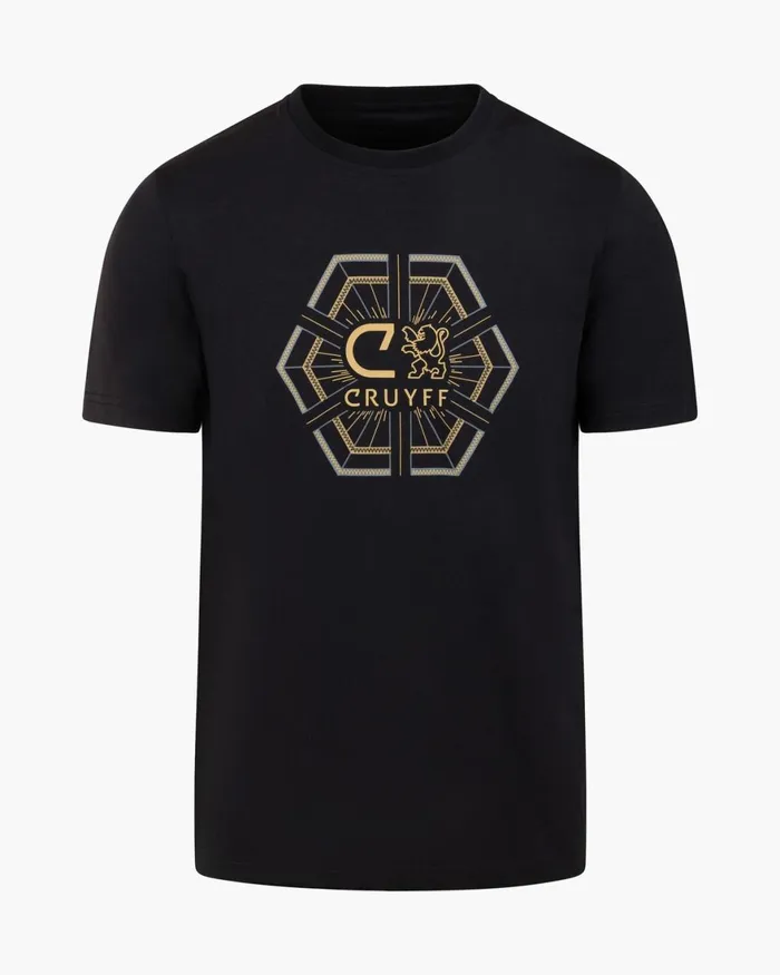 Cruyff CLion Geo Tee Blackgold Men TShirts and Polo039s