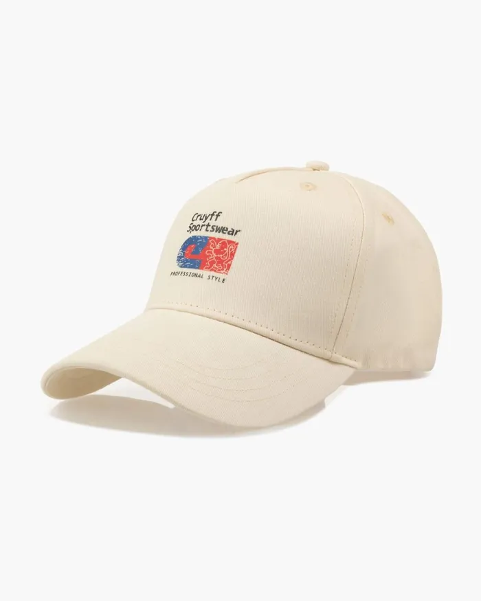 Cruyff Clion Retro Soft Baseball Cap Crme Accessories Caps