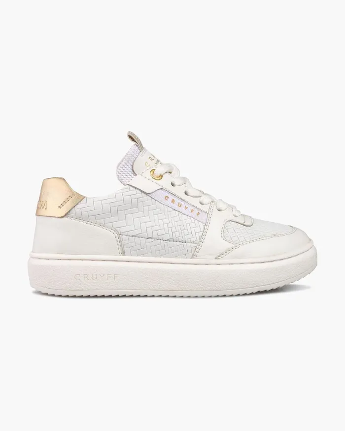 Cruyff Endorsed Tennis White Junior Sneakers