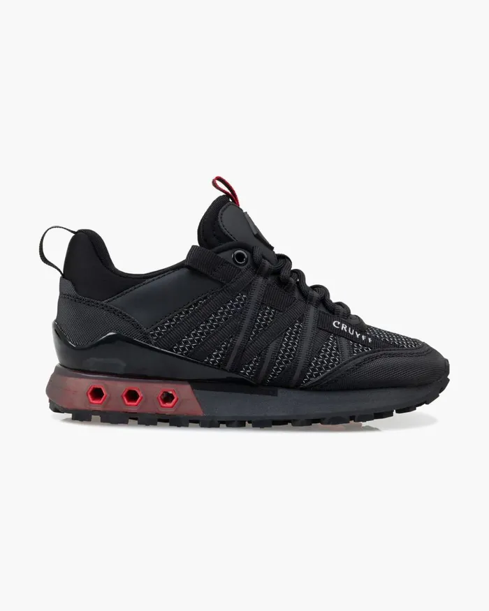 Cruyff Fearia Blackred Junior Sneakers