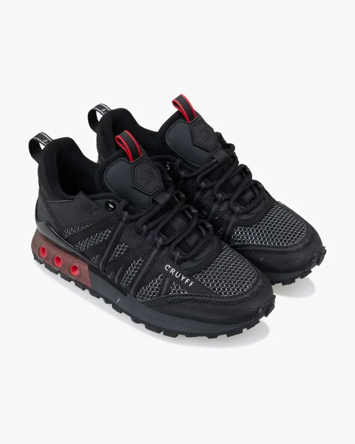 Cruyff Fearia Blackred Junior Sneakers