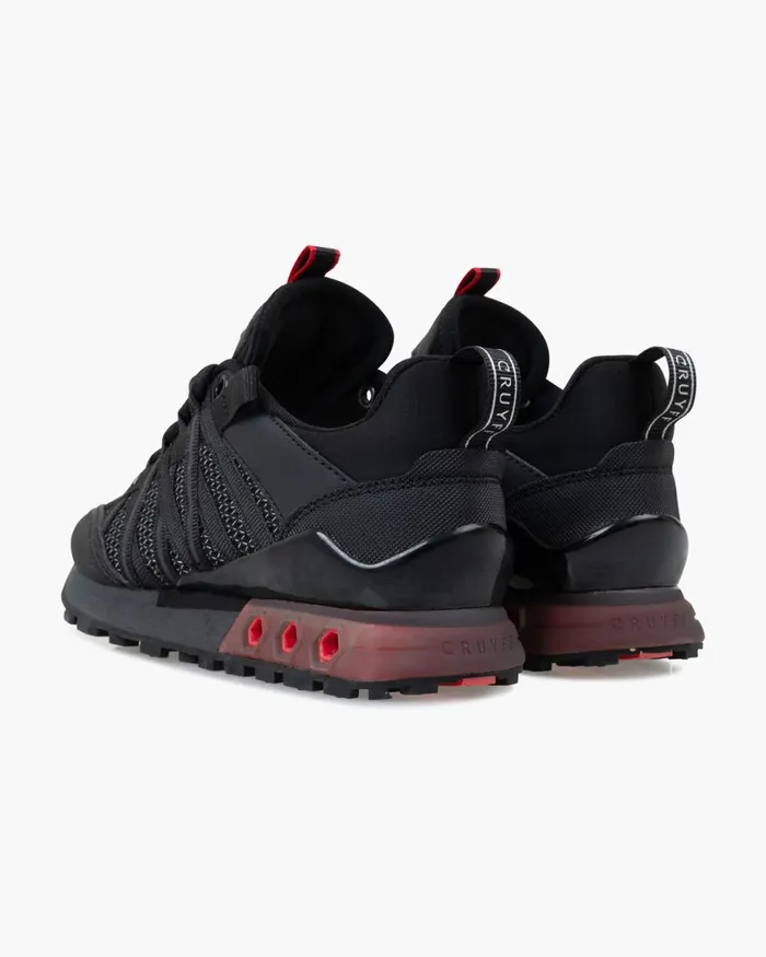 Cruyff Fearia Blackred Junior Sneakers