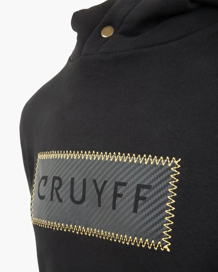 Cruyff Fuzeknit Lasercut Hoodie Blackgold Men Sweats and Hoodies Cruyff Fuzeknit Lasercut Hoodie Blackgold Men Sweats and Hoodies
