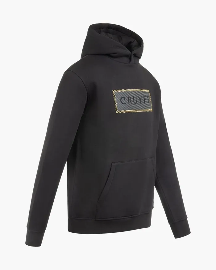Cruyff Fuzeknit Lasercut Hoodie Blackgold Men Sweats and Hoodies Cruyff Fuzeknit Lasercut Hoodie Blackgold Men Sweats and Hoodies