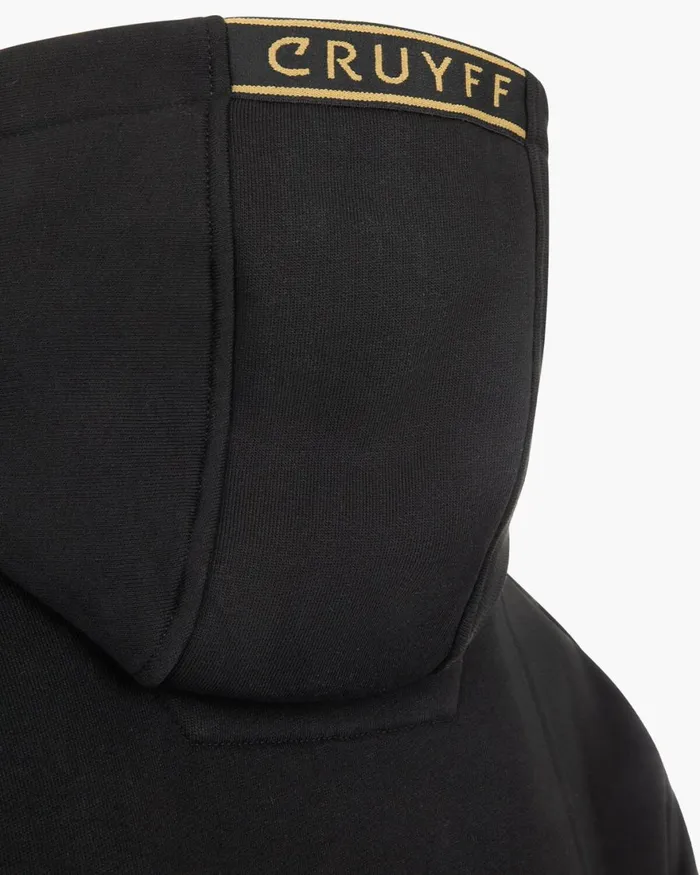 Cruyff Fuzeknit Lasercut Hoodie Blackgold Men Sweats and Hoodies Cruyff Fuzeknit Lasercut Hoodie Blackgold Men Sweats and Hoodies
