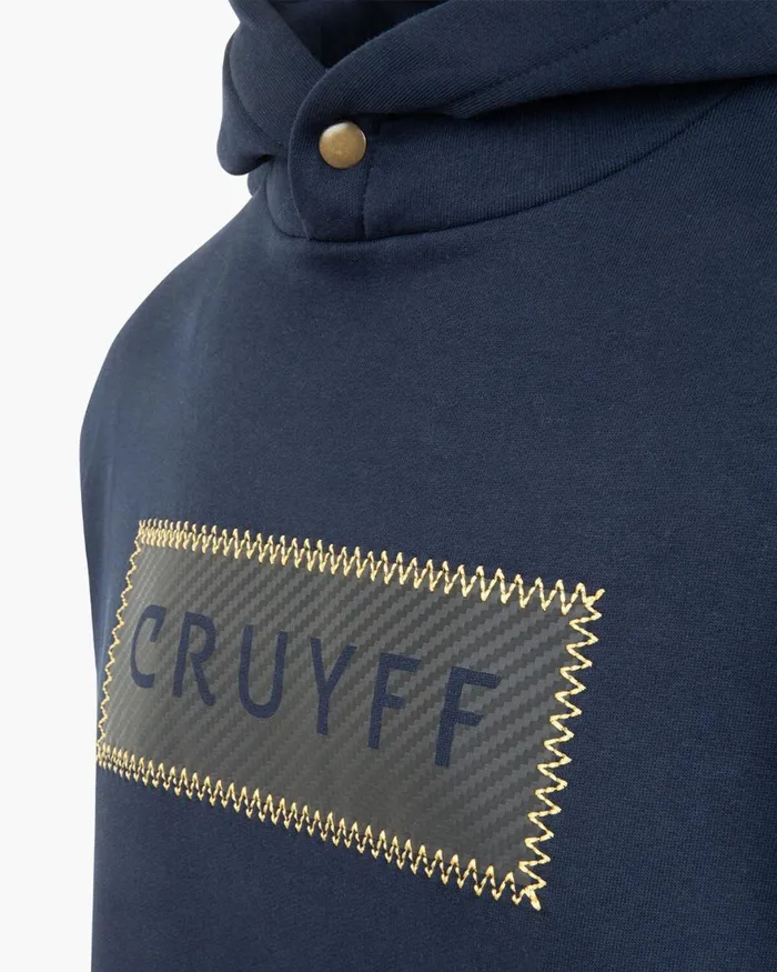 Cruyff Fuzeknit Lasercut Hoodie Bluegold Men Sweats and Hoodies Cruyff Fuzeknit Lasercut Hoodie Bluegold Men Sweats and Hoodies