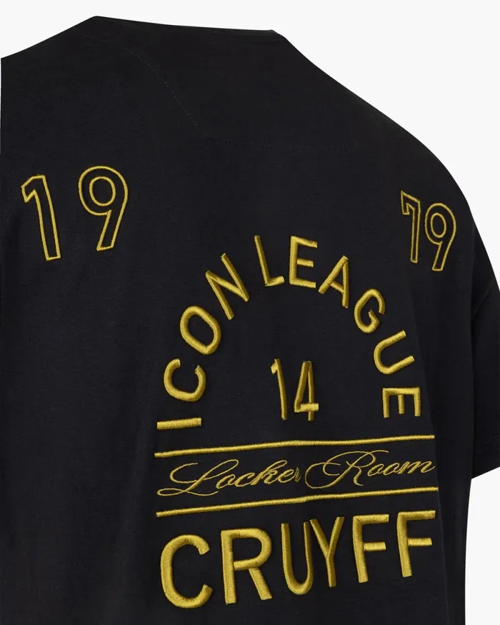 Cruyff League 79 Tee Blackgold Men TShirts and Polo039s Cruyff League 79 Tee Blackgold Men TShirts and Polo039s