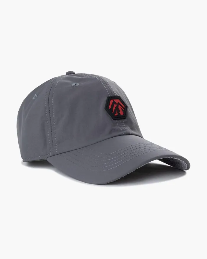 Cruyff Montserrat Hex Peak Tech Cap Grey Accessories Caps Cruyff Montserrat Hex Peak Tech Cap Grey Accessories Caps